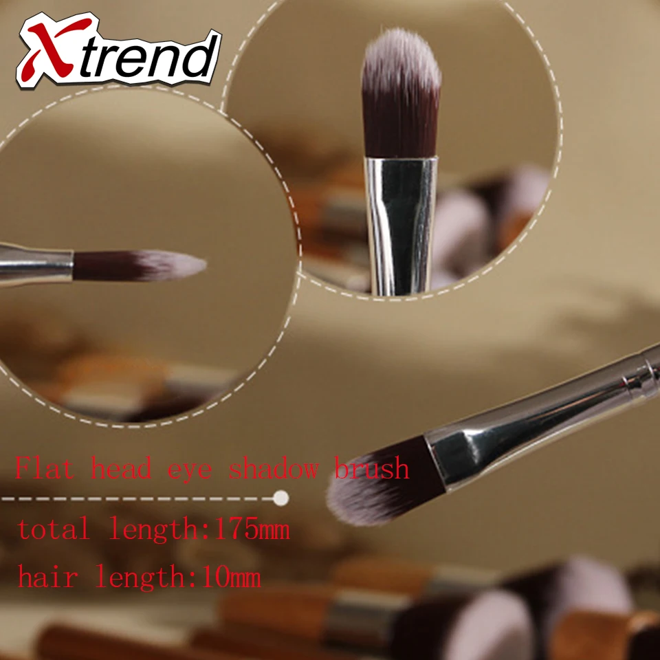 Pressionable набор кистей для макияжа Инструменты-Парфюмерия Комплект Шерсть Make up Brush Set мягкий синтетический волосы здоровыми бамбуковой ручкой