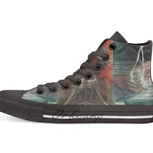 Новинка; Повседневная парусиновая обувь; обувь на заказ; Прямая