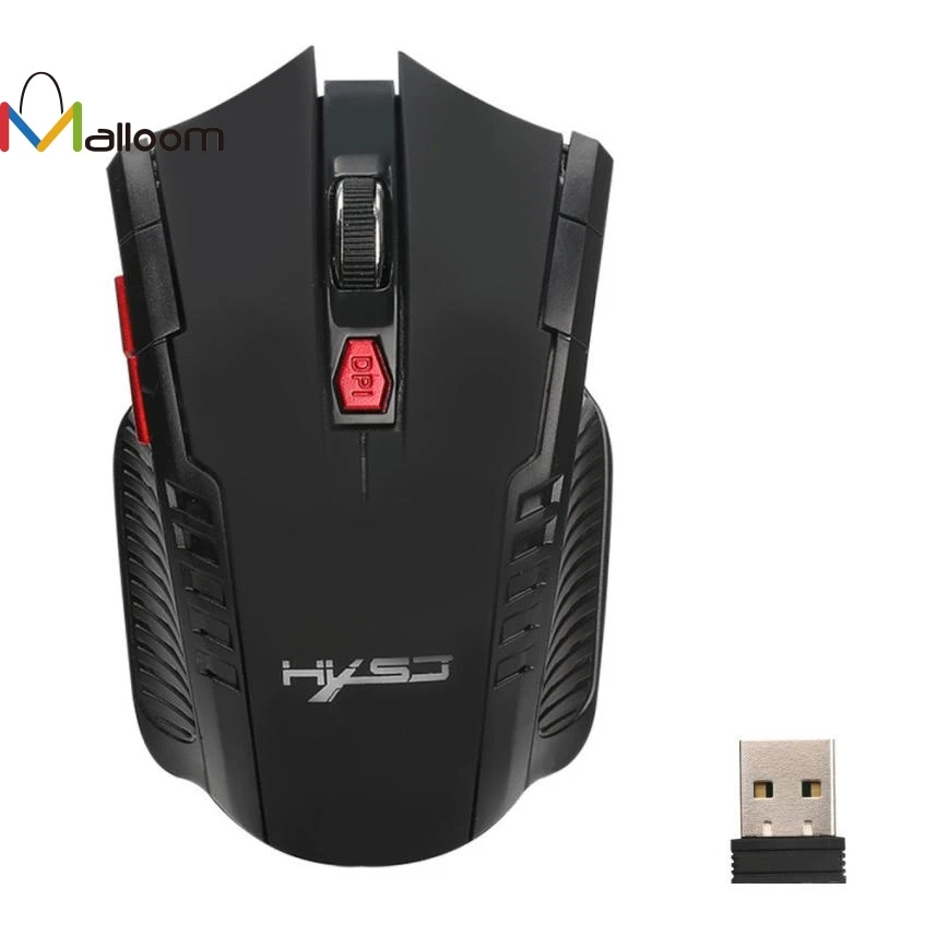 Malloom Новое поступление 2,4 ГГц 6D 1600 dpi мышь геймер USB Беспроводная оптическая игровая мышь в компьютерные мыши для ноутбука - Цвет: Black
