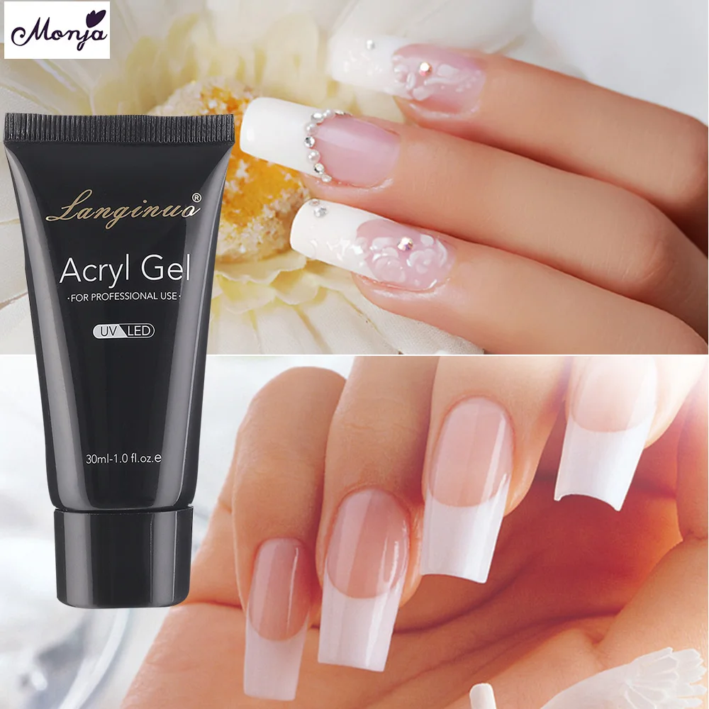 

Nail Acrylic Poly Gel Pink White Clear Crystal UV LED Builder Gel Tips Enhancement Slip Solution Quick Extension Gel