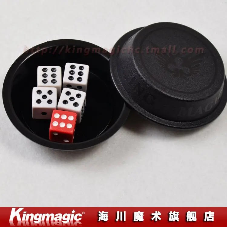 

Kingmagic Flying Dice, Party Magic Magical Super Fly Dice Conjuring Game, Flying color, magic props, Free shipping by CPAM