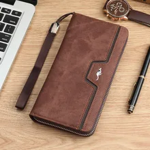 Brand kangaro Men Wallets vintage genuine canvas Men purse Coin Purse High Capacity Clutch wallet Male Wrist Strap phone Wallet Brand kangaro Men Wallets vintage genuine canvas Men purse Coin Purse High Capacity Clutch wallet Male Wrist Strap phone Wallet