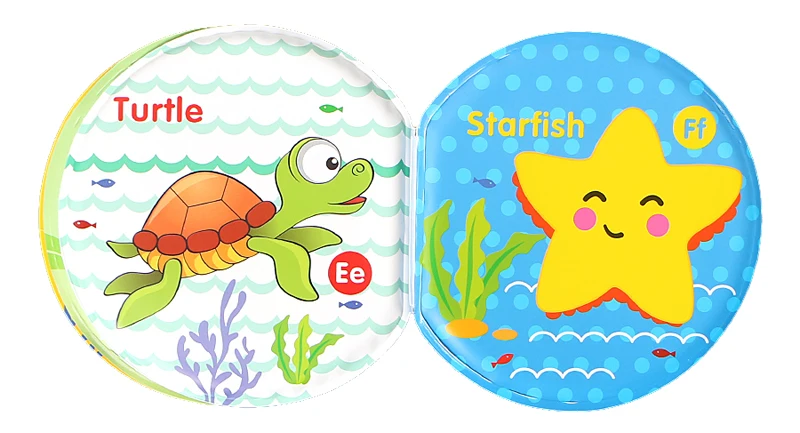 Детские игрушки для ванной Обучающие от 0 до 12 месяцев Мультяшные животные Водонепроницаемые Детские Книги Игрушки для новорожденных Brinquedos Para Bebek Oyuncak