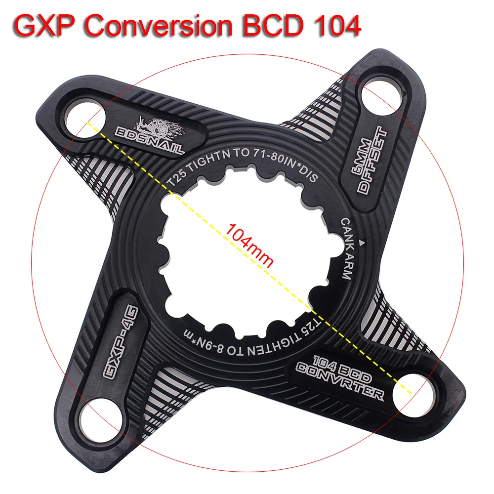 Велосипедная цепь колесо 104 110BCD MTB GXP велосипедный кривошипник фиксированная
