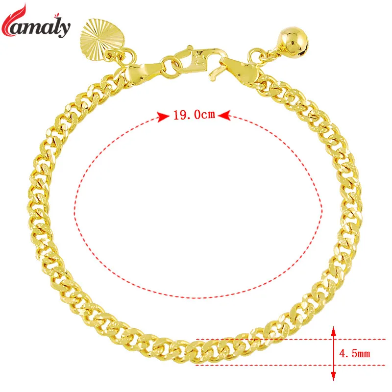 2016 Trendy Vietnam Gold Jewelry Women Lady 4.5mm Link Chain Charm