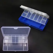 Портативный прозрачный 2 слоя рыболовная приманка коробка 20*10*4 см нетоксичный Пластик ящик для рыболовных снастей большой Ёмкость рыболовные принадлежности