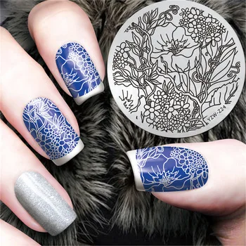 Original Hand-painted Nail Art Polish DIY Stamping Plates Image Templates Nail Stamp Stencil Stamping Plates For Women #YZW-Z24