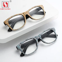 Большие квадратные деревянные оправы, мужские очки для чтения, для женщин, для чтения, дальнозоркости, увеличительные очки с диоптриями+ 1,0+ 1,5+ 2,0+ 2,5+ 3,0