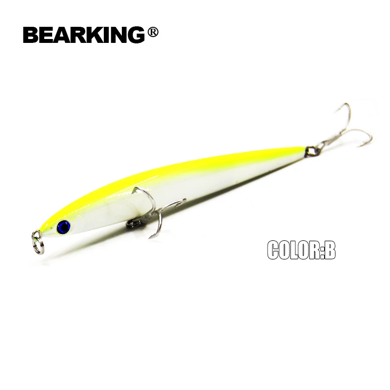 5pcs/lot fishing lures Fishing tackle Bearking minnow hard baits 125mm 26g,sinking penceil bait, assorted colors Free shipping 5pcs/lot fishing lures Fishing tackle Bearking minnow hard baits 125mm 26g,sinking penceil bait, assorted colors Free shipping