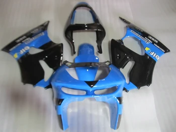 

Custom painted Fairing kit for Kawasaki ZX 6R 1998 1999 NINJA zx6r 98 99 black blue motorcycle fairings set AS7