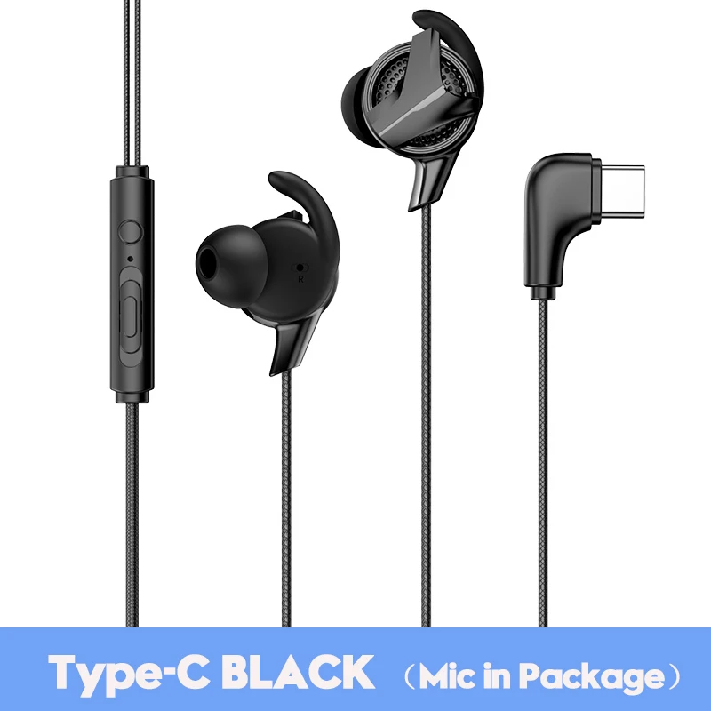 Type c BLACK Baseus Игровые наушники для Pubg контроллер GAMO-15 3D стерео наушники для мобильных pubg геймеров со съемным HD микрофоном - Цвет: Type c BLACK