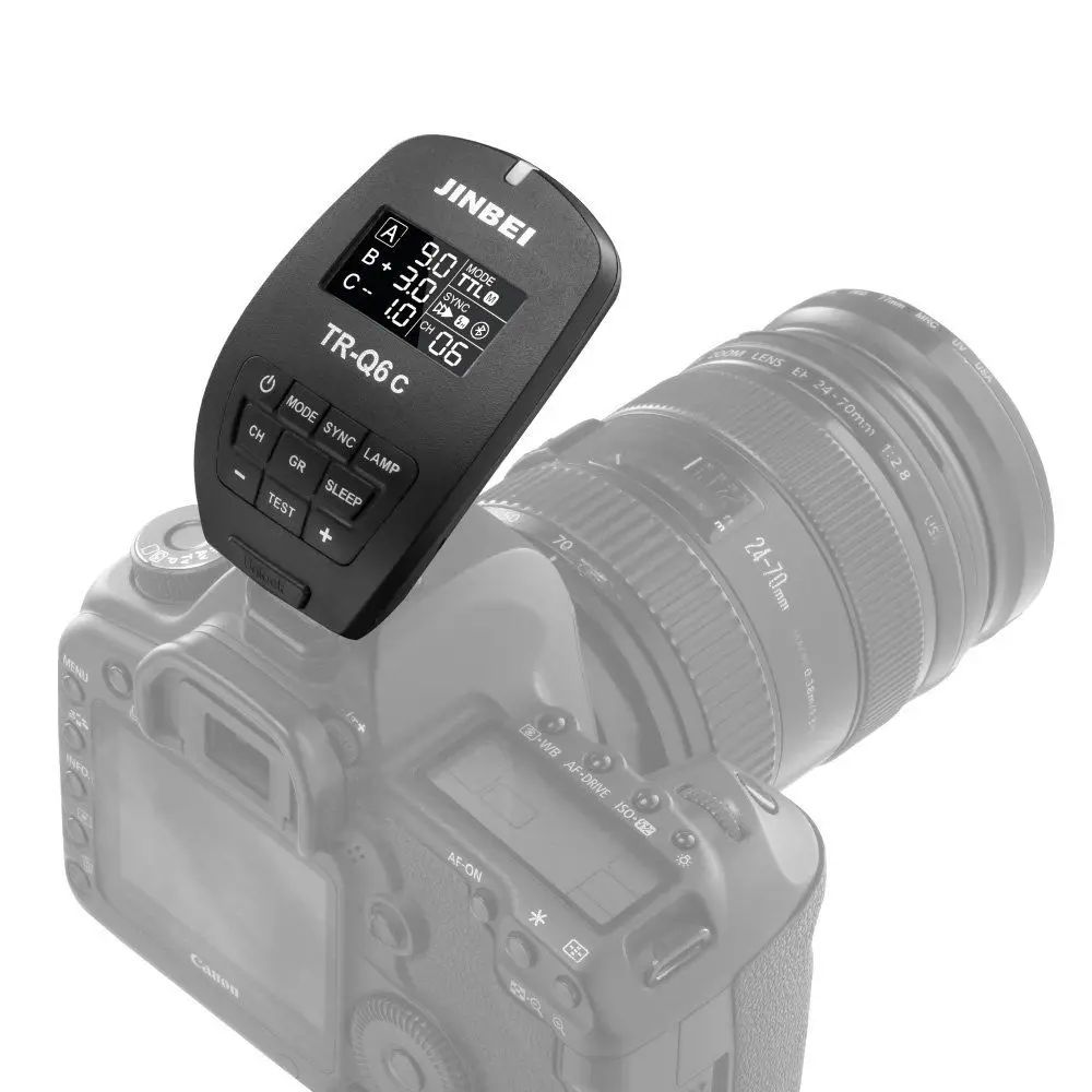 Jinbei TR-Q6 для Canon 2,4 ГГц ttl Bluetooth вспышка триггер для HD-610 Mars-3 MSN