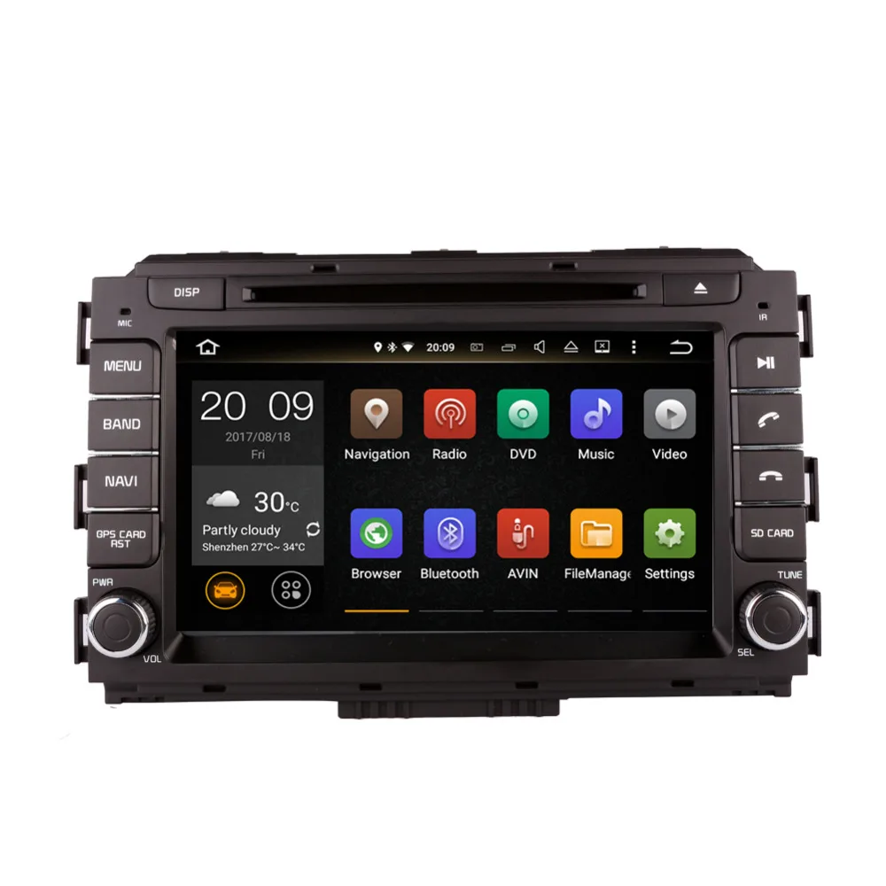 2 Din 4 Гб ОЗУ Android 8,0 Восьмиядерный автомобильный радиоприемник стерео для Kia Carnival Sedona-gps Мультимедиа CD DVD Palyer wifi 4G LTE