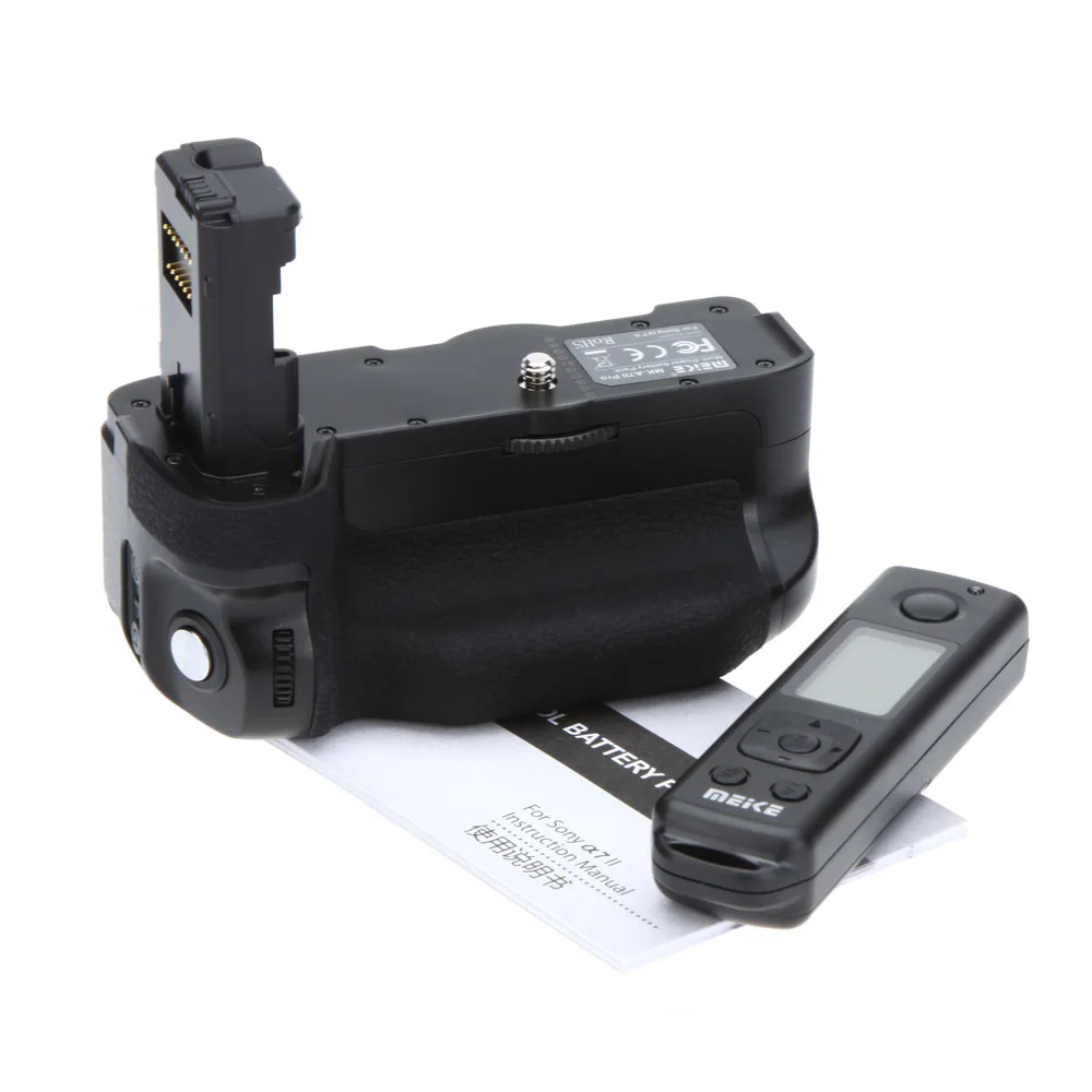 Meike MK A7II Pro Встроенный 2 4g Беспроводной Управление Батарейная ручка + шт. NP FW50