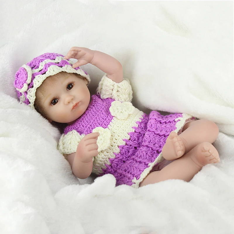 Npk марка 17 дюймов прекрасный reborn baby doll полный силиконовые винил новорожденных play