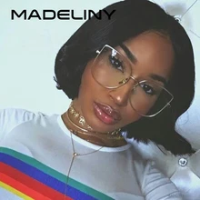 MADELINY Новая мода кошачий глаз солнцезащитные очки женские брендовые дизайнерские отражающее покрытие Зеркальные Солнцезащитные очки женские MA283