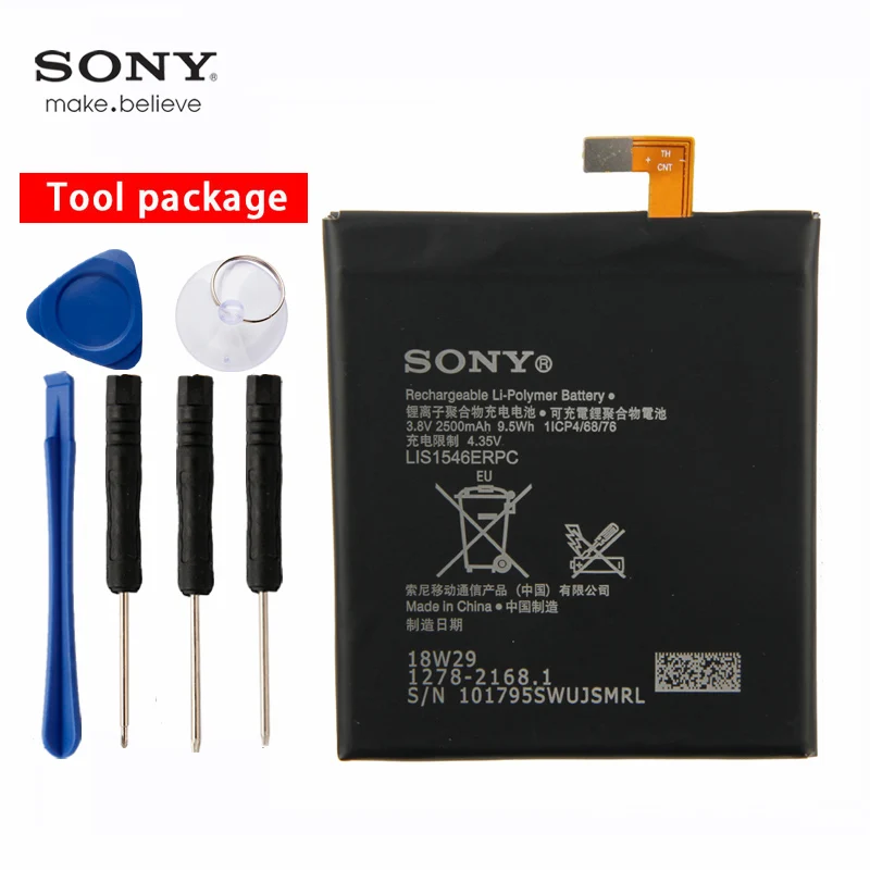 Оригинальный аккумулятор большой емкости Sony для Xperia C3 T3 D2533 M50W D5103 S55T S55U D2502 2500