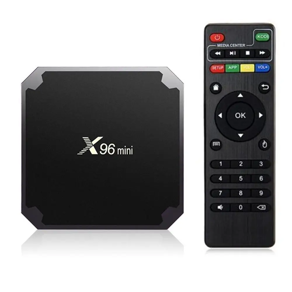 

Original X96mini Android 7.1 X96 mini Smart TV BOX Quad Core Amlogic S905W 2GB+16GB Support 2.4 WIFI+IR Cable 4K*2K Set-top box