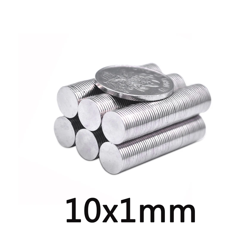 30/50/100 шт супер сильный мощный 10*1 мм неодимовый магнит 10x1 круглый NdFeB Редкие |