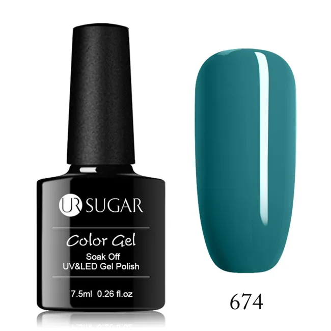 Ur Sugar дизайн ногтей маникюр 60 цветов 7,5 мл замачиваемый эмалированный Гель-лак УФ-гель для ногтей лак для ногтей - Цвет: 674