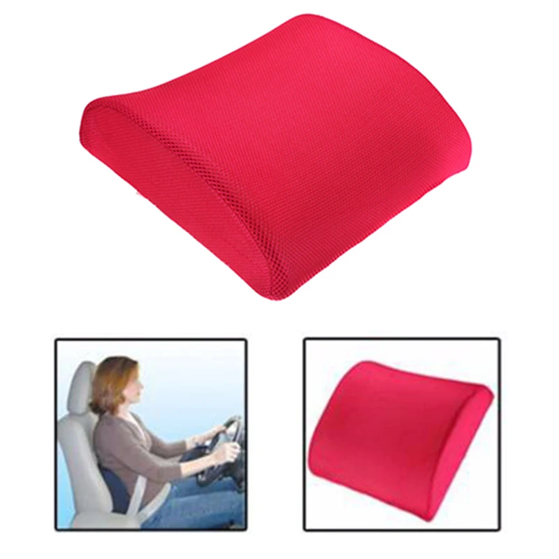 Подушка с эффектом памяти для поясницы и спины, подушка для автомобиля, Массажная подушка для шеи, дышащая подушка для дома и офиса