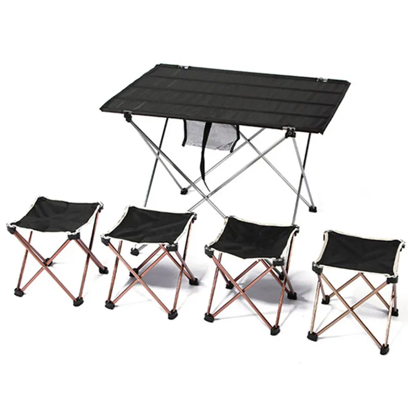  Portable Foldable Folding Table 4 to 6 People Desk Camping BBQ Hiking Outdoor Picnic 7075 Aluminium