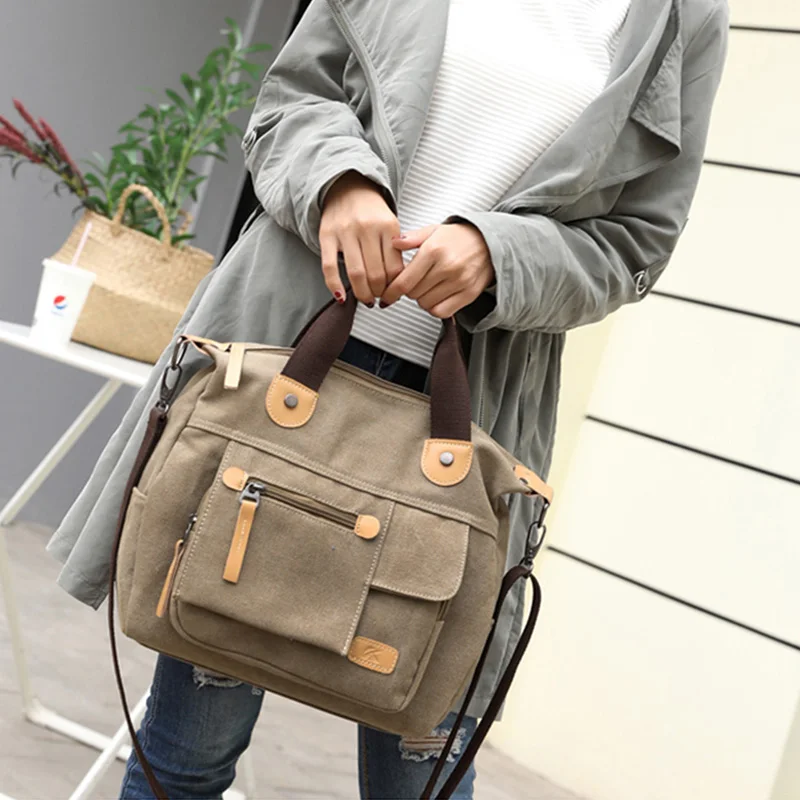 Women Canvas Handbags Female Messenger Shoulder Bags Casual Totes Vintage Crossbody School Ladies Bag Bolsas feminina XA102ZC Women Canvas Handbags Female Messenger Shoulder Bags Casual Totes Vintage Crossbody School Ladies Bag Bolsas feminina XA102ZC