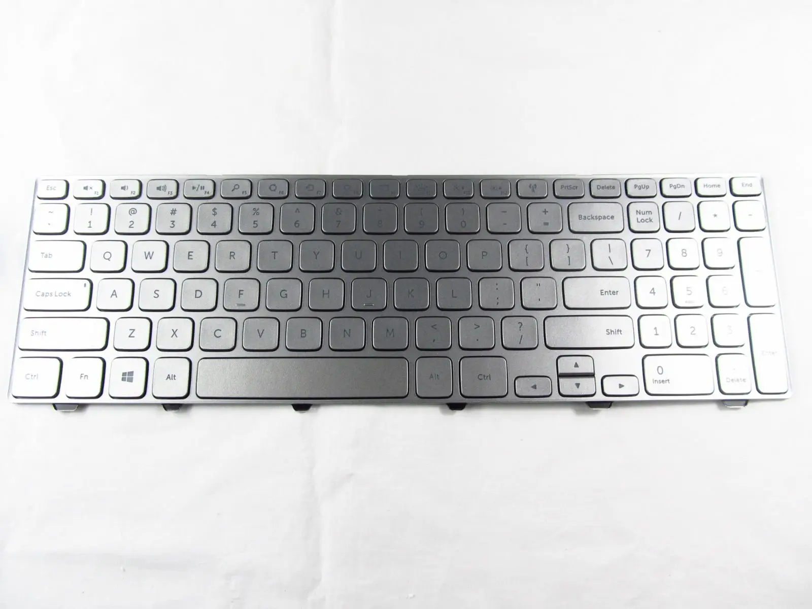 Для Dell Inspiron 15 7000 Series 7537 Клавиатура для ноутбука с подсветкой US SILVER | Компьютеры и
