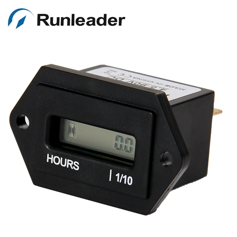 DC 4.5 90V Resettable Hour Meter for Marine ATV Motorcycle Snowmobile