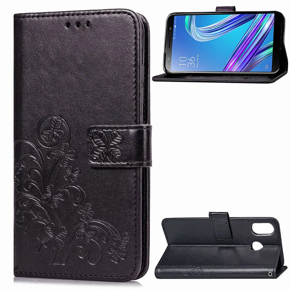 

Phone Case For Zenfone Max M1 ZB555KL Flip PU Leather Back Cover Silicone Case Wallet Smartphone Bag Coque Funda Case