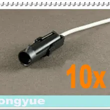 Longyue 10 шт. 1-Way Мужской комнектор свинья хвост Погодный пакет провода ремни 25 см провода