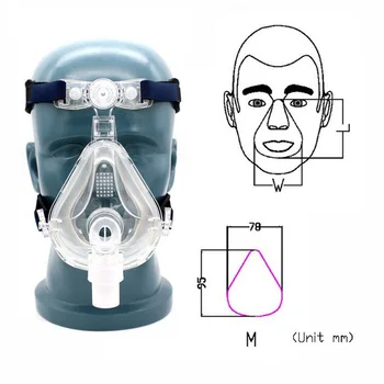 

CPAP Anti Snoring Face Mask With Forehead Adjustable Strap Clips For Mouth Nose Sleep Apnea Anti Snoring Treatment Solution