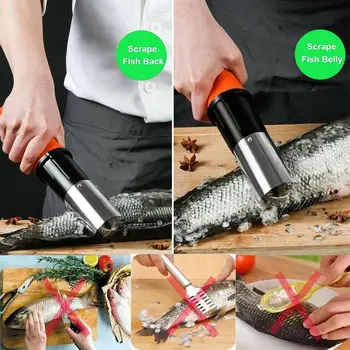 

Electric Fish Scaler Fishing Scalers Chargeable Clean Fish Remover Cleaner Descaler Waterproof Scraper Kitchen Seafood Tools