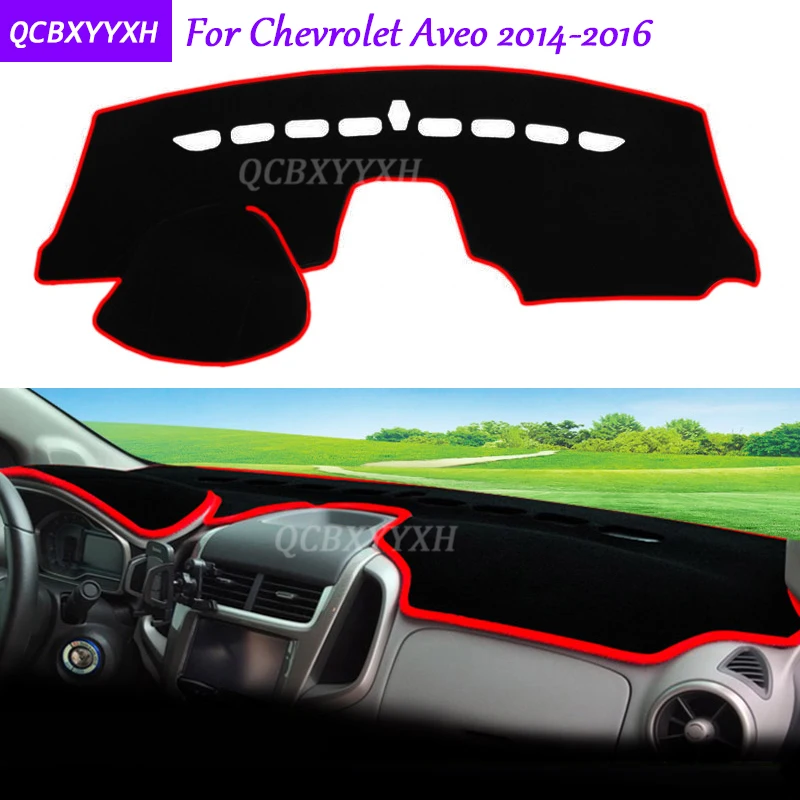 

For Chevrolet Aveo 2014-2016 Dashboard Mat Protective Interior Photophobism Pad Shade Cushion Car Styling Auto Accessories