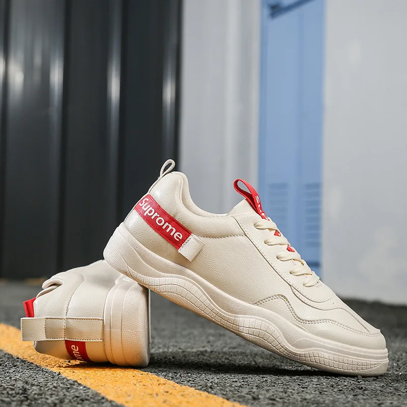 

2019 newautumn men's shoes rubber bottom flat shoes korean version sports shoes