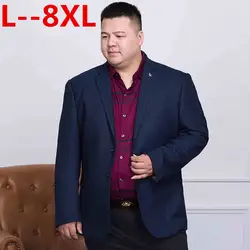 10XL 8XL 6XL 5XL 4X Роскошные Для мужчин Блейзер Новинка весны модный бренд, высокое Качественный Хлопок Slim Fit мужской костюм TERNO masculino Пиджаки для