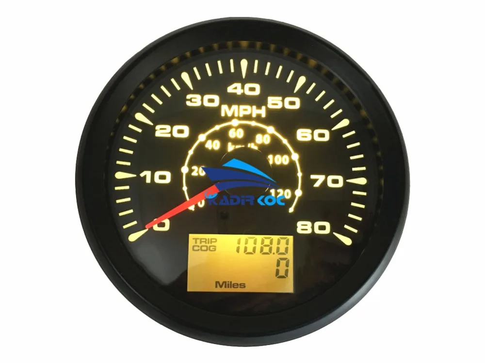 Новое поступление 0-80MPH спидометры GPS датчики скорости lcd одометры водонепроницаемые 0-120 км/ч с красной зеленой синей белой подсветкой для автомобиля