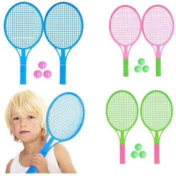 

2Pcs/pair new kindergarten children's toys badminton racket tennis racket toys parent-child sports suit gift toys