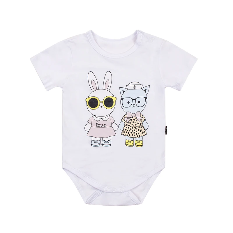 TinyPeople/ г. Ползунки для малыша с рисунком панды, летний хлопковый боди с короткими рукавами для младенцев, боди bebe, Одежда для новорожденных девочек, костюм