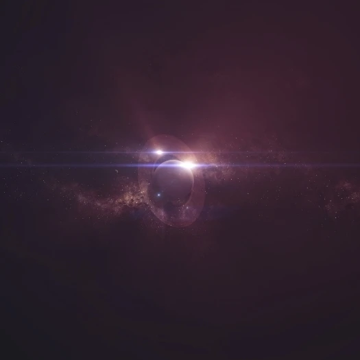 View of a distant gas giant in a binary solar system Poster Print (19 x 10)