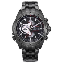 Для мужчин кварц-часы Топ спортивной моды Световой Хронограф Секундомер Водонепроницаемый 100 м наручные часы бренд CASIMA часы#8202