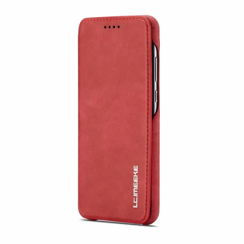 Флип-чехол для Hawei P20 P30 Pro Lite Capa Fundas Etui, роскошный кожаный защитный чехол для телефона, аксессуары, оболочка, чехол, сумка - Цвет: Red