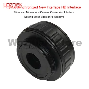 

Trinocular Microscope Camera Conversion Interface 0.4X Synchronized New Interface HD Interface Solving Black Edge of Perspective