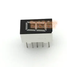 10 шт. 7-сегментный общий катод 1 бит Цифровой Tube 0.3" 0.36in. Красный светодиодный Дисплей 7 segmentos светодиодный цифровой трубки