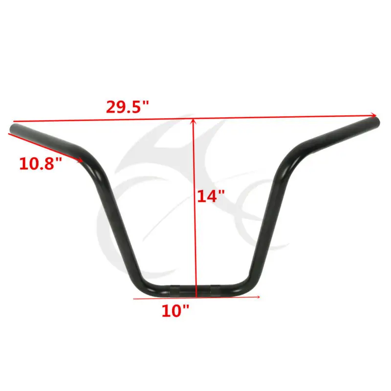 Мотоцикл 14 &quotRise Drag Ape вешалка 1&quot Руль для Harley Sportster XL 883 XL1200 весь год|Руль