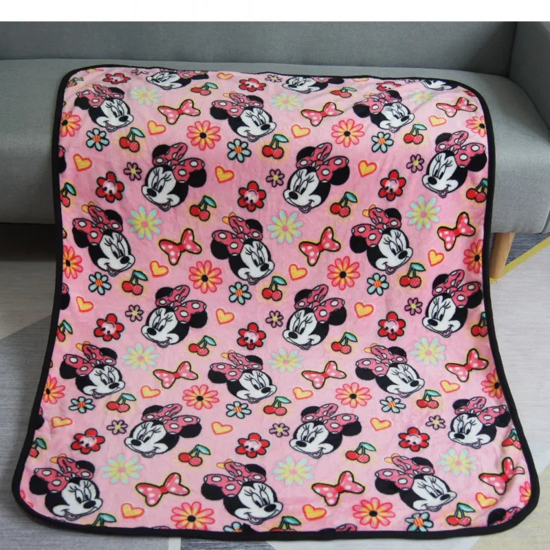 

Disney Super Soft Dirty Pink Small Minnie Mouse Print Blanket Throw for Baby Girls on Crib Toddler Sleeping Covers 100x120cm