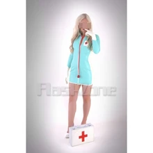 Латексные платья с перчатками для женщин