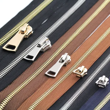

CORN TEETH 5# 8# 10# 50cm platinum rose gold black metal zipper slider for sewing