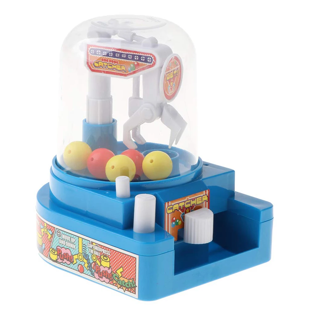 1 набор мини-игра в коготь игрушечные конфеты захватывающий ловушка шары машина захватывающая игрушка креативный Ловец игрушка; развивающая игрушка для детей синий