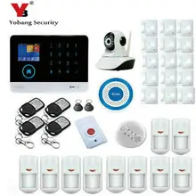 YobangSecurity WIFI 3G Wireless Alarm System Support Android/IOS Phone APP Control SIM Card Home House Security System 3G panel
